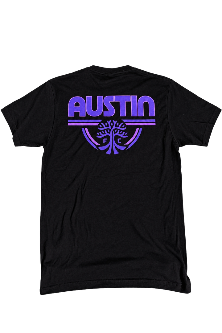 AUSTIN FC BLACK SUNSET WORDMARK TEE