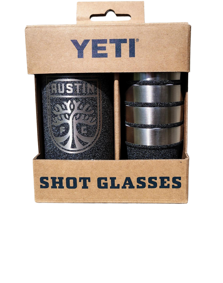 AUSTIN FC YETI BLACKSTONE SHOT GLASSES