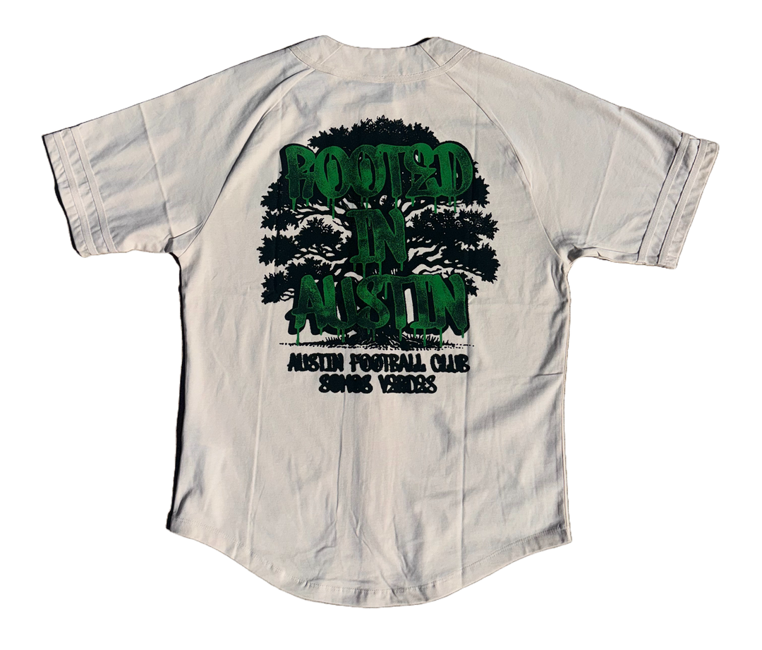 AUSTIN FC OFF WHITE BASEBALL JERSEY