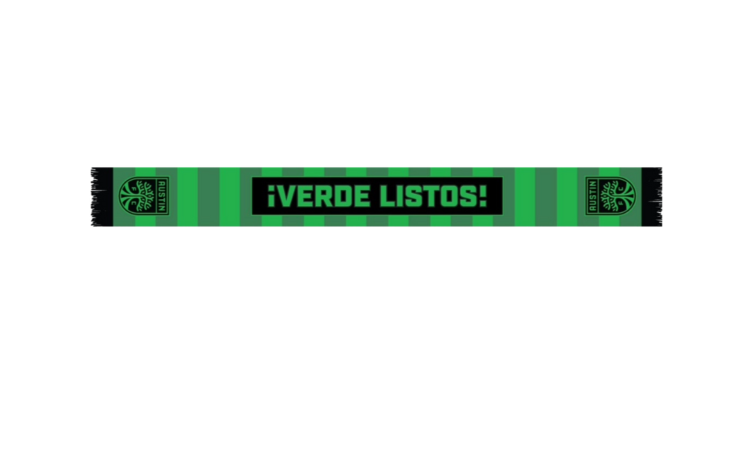 AUSTIN FC SCARF HOOK 25 VERDE LISTOS