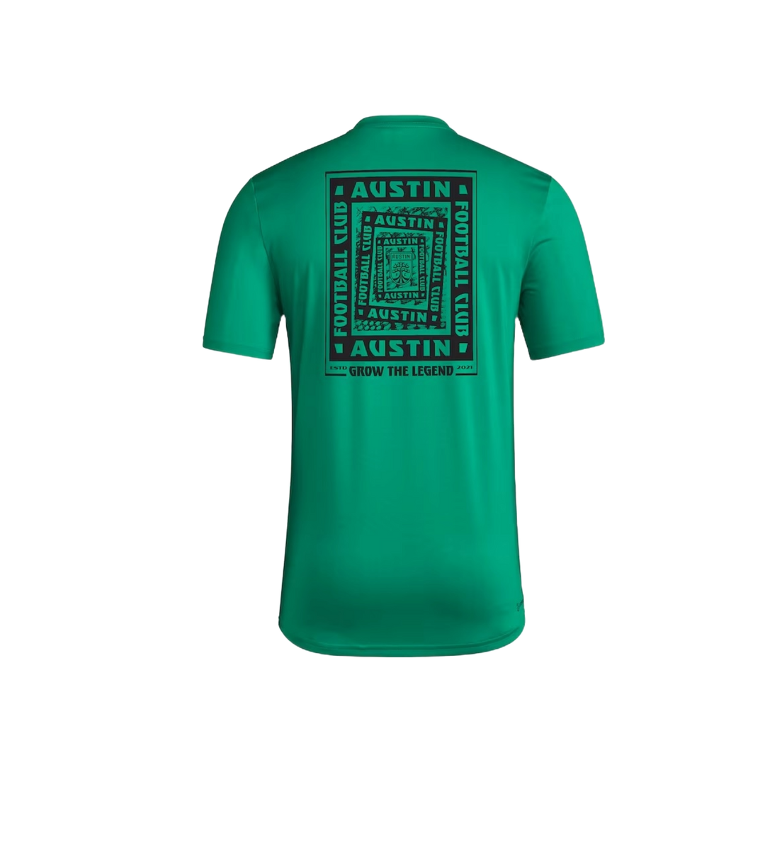 AUSTIN FC PREGAME TEE 25 LOCAL WRAP TEE GREEN