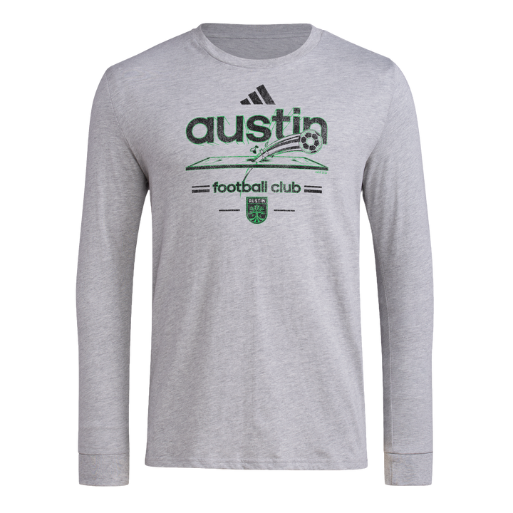 AUSTIN FC LS PREGAME 25 VINTAGE FIELD TEE GREY